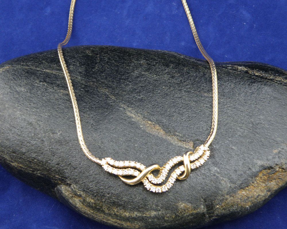 Gorgeous 3.00 cttw Diamonds(SI1,SI2/G) Stylized Gold Collar Necklace Set 14K Yellow Gold Gorgeous 3.00 cttw Diamonds(SI1,SI2/G) Stylized Gold Collar Necklace Set 14K Yellow Gold