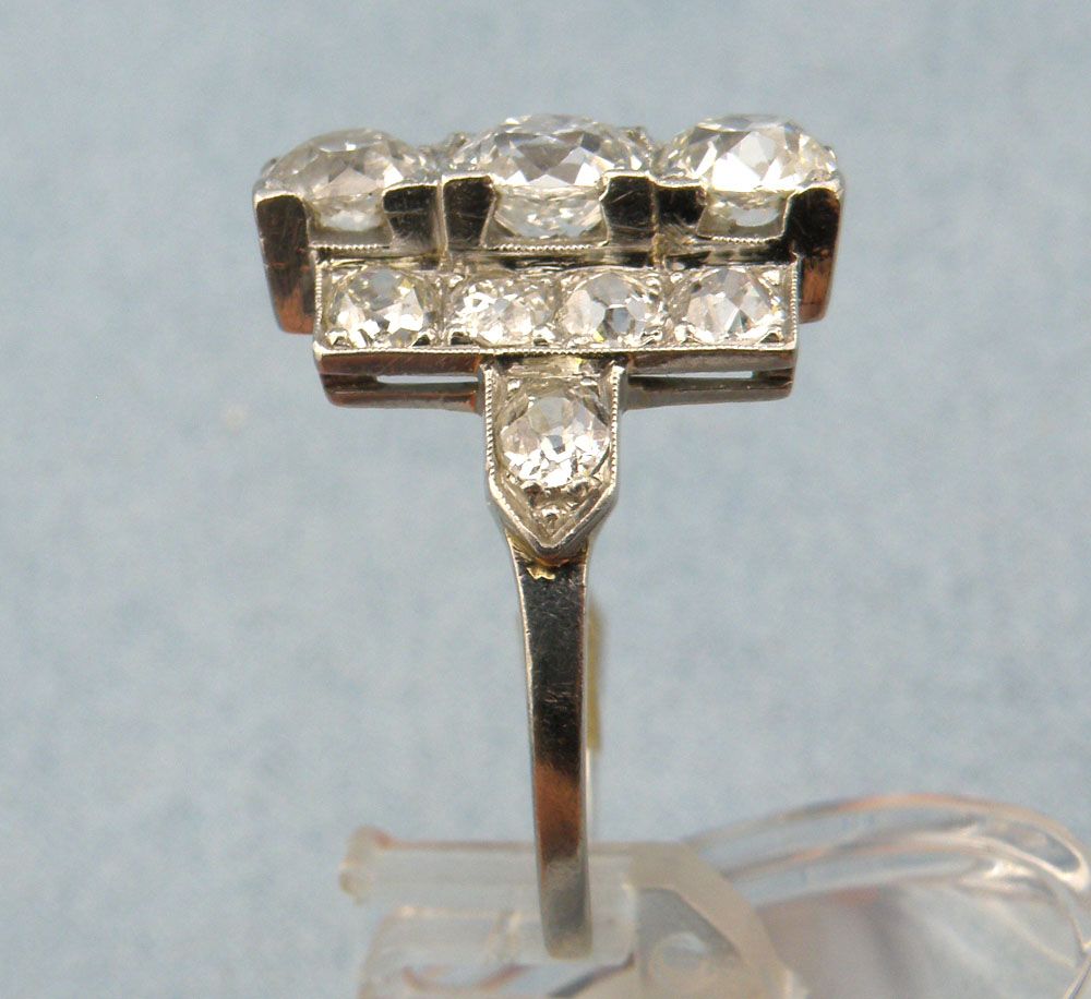 Gorgeous 3.20cttw Old Mine Cut Diamond Platinum Dinner/AnniversaryRing,Size8.25 Gorgeous 3.20cttw Old Mine Cut Diamond Platinum Dinner/AnniversaryRing,Size8.25