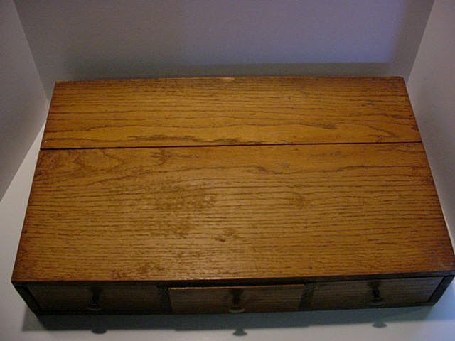Antique Optometrist 2 Section Optical Oak Display Case Antique Optometrist 2 Section Optical Oak Display Case