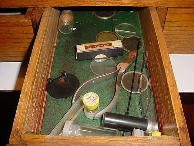 Antique Optometrist 2 Section Optical Oak Display Case Antique Optometrist 2 Section Optical Oak Display Case