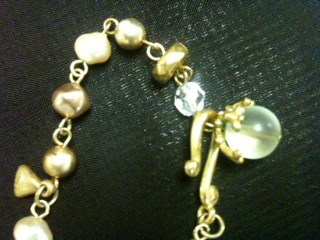 Liz Claiborne Simulated Pearl & Glass Bead Necklace and Earrings-set Liz Claiborne Simulated Pearl & Glass Bead Necklace and Earrings-set