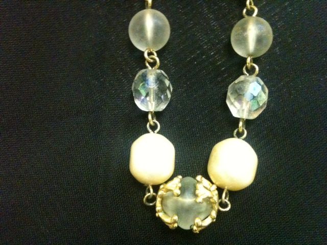 Liz Claiborne Simulated Pearl & Glass Bead Necklace and Earrings-set Liz Claiborne Simulated Pearl & Glass Bead Necklace and Earrings-set