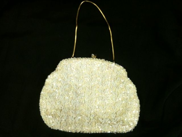 1960's Hand-beaded Evening Bag/ Purse 1960's Hand-beaded Evening Bag/ Purse