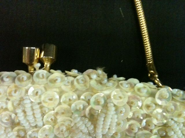 1960's Hand-beaded Evening Bag/ Purse 1960's Hand-beaded Evening Bag/ Purse