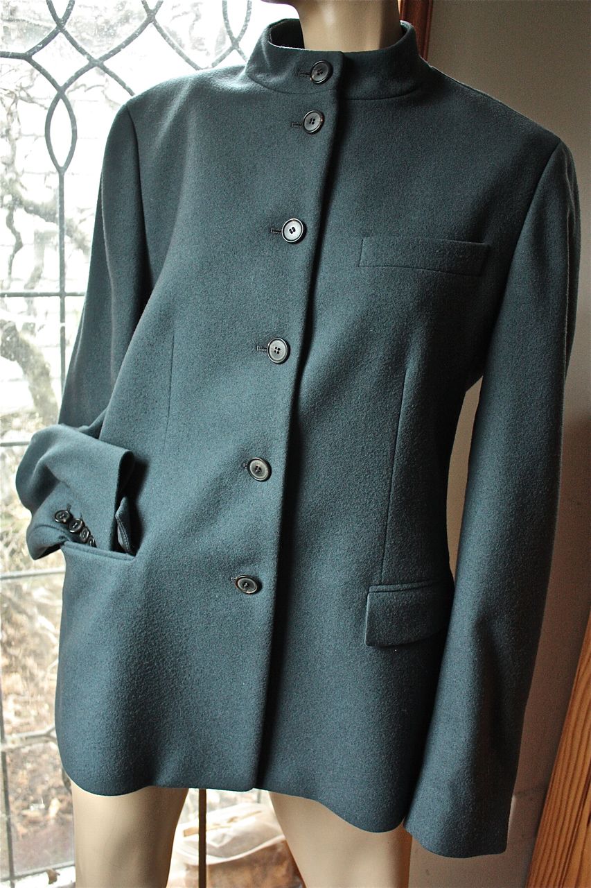 Italian made Calvin Klein Turquoise Jacket, Size 8 Italian made Calvin Klein Turquoise Jacket, Size 8