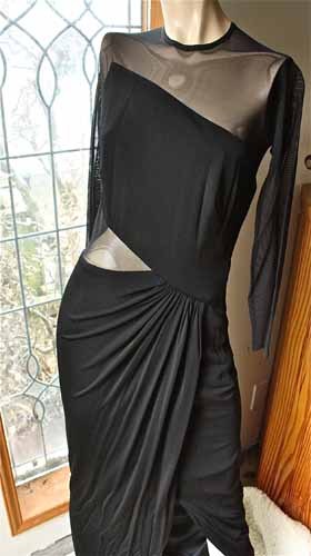 Tadashi Black cut-out evening gown, Size small Tadashi Black cut-out evening gown, Size small