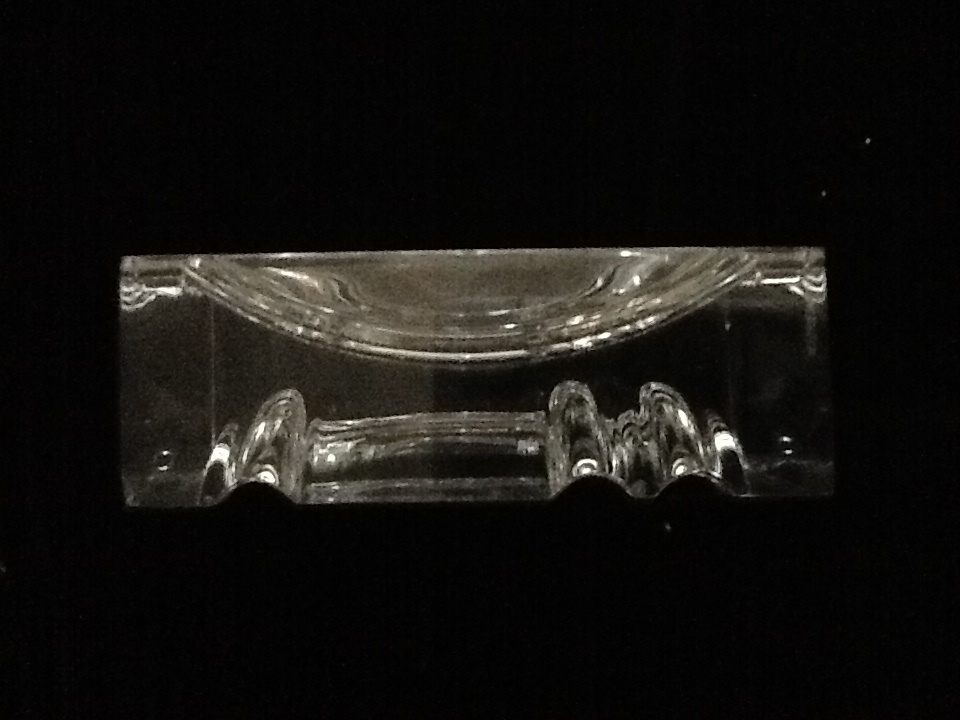Large Square Baccarat Crystal Ashtray from finders2006 on Ruby Lane