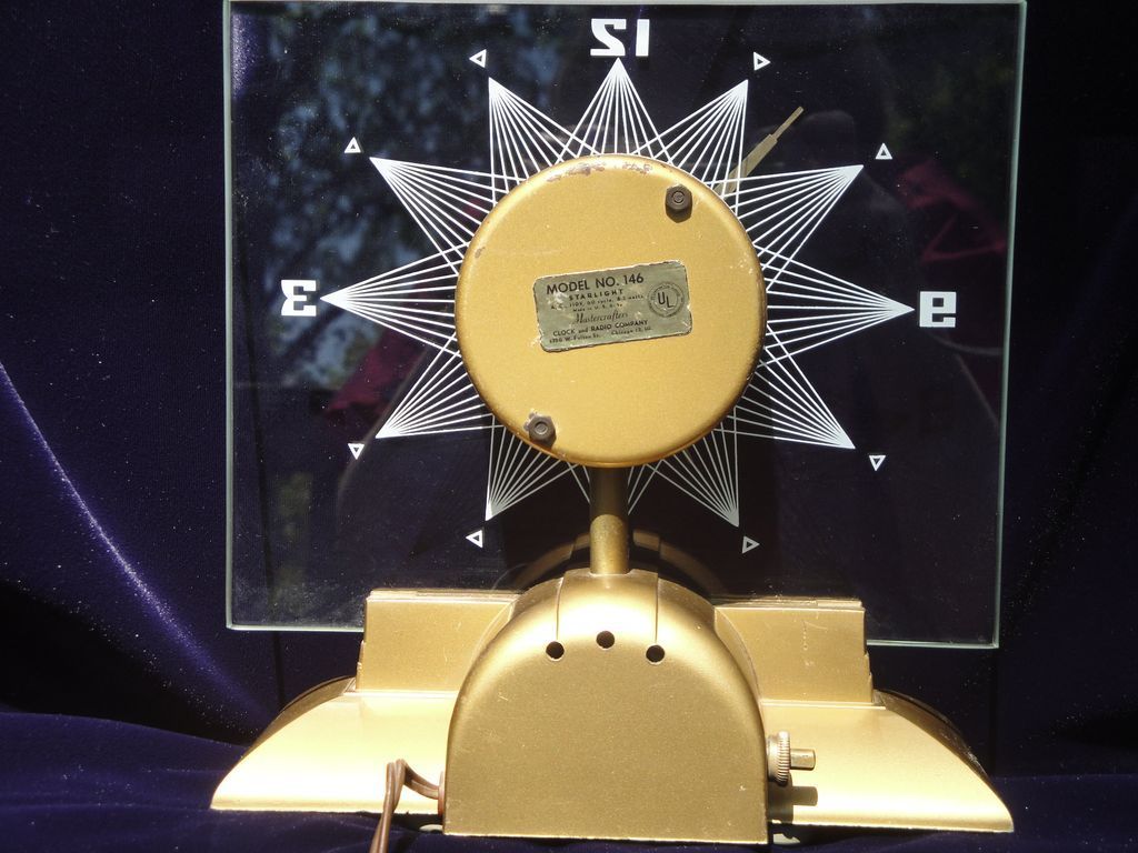 Mastercrafters Electric Starlight Clock Model Number 146 Mastercrafters Electric Starlight Clock Model Number 146