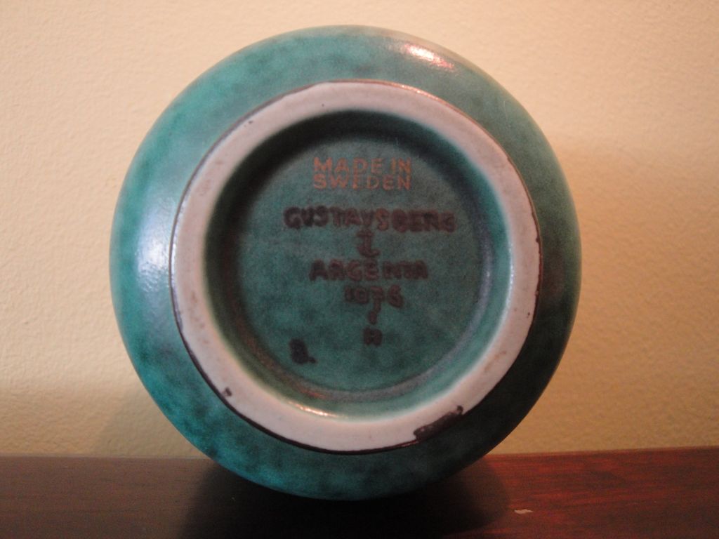 Gustavsberg Argenta Sweden Deco Style Vase 1076 Gustavsberg Argenta Sweden Deco Style Vase 1076