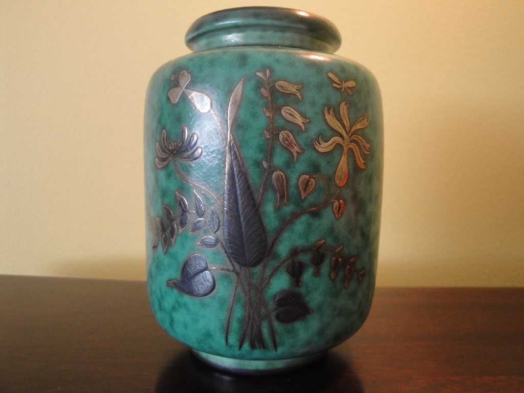 Gustavsberg Argenta Sweden Deco Style Vase 1076 Gustavsberg Argenta Sweden Deco Style Vase 1076