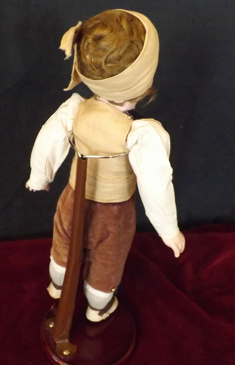 French Character, all original compo doll with Belton compo socket head. French Character, all original compo doll with Belton compo socket head.