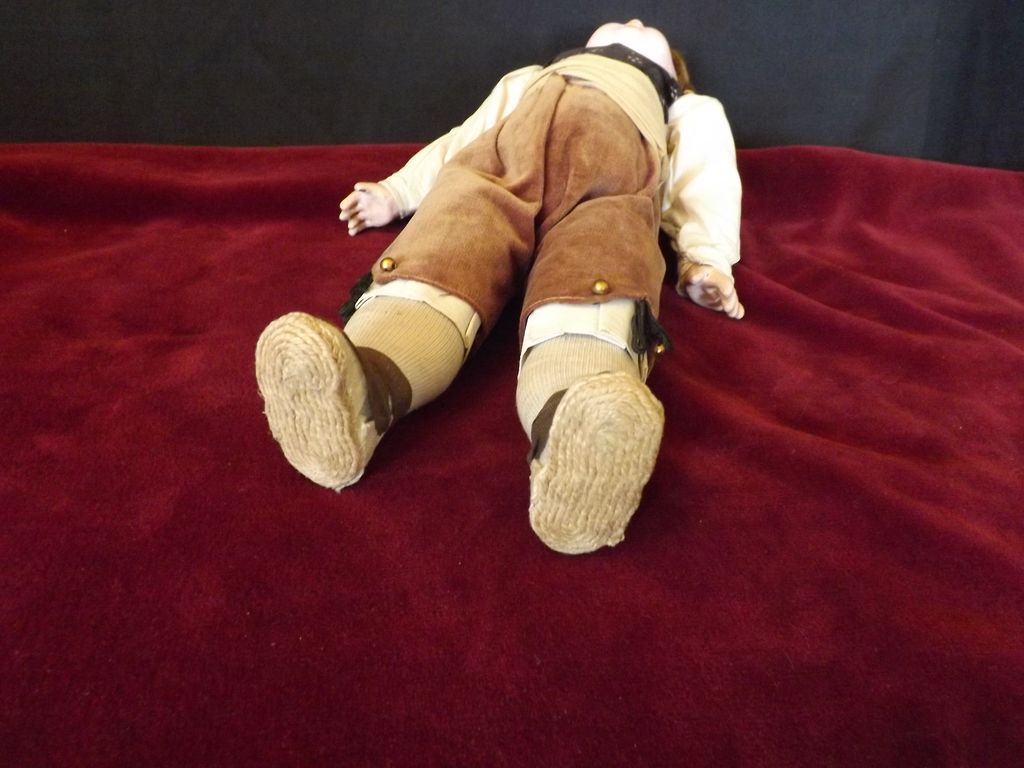 French Character, all original compo doll with Belton compo socket head. French Character, all original compo doll with Belton compo socket head.