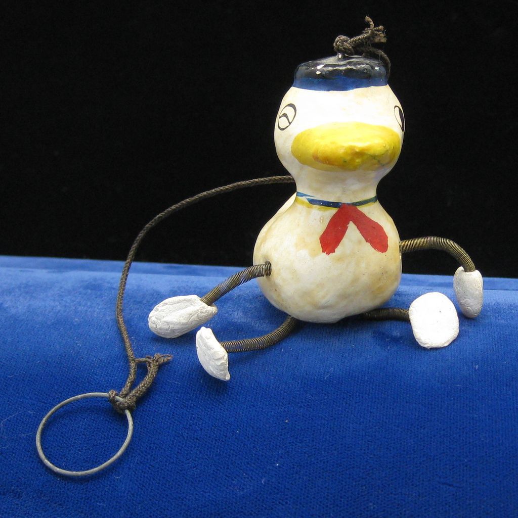 Occupied Japan Duck Spring Toy Occupied Japan Duck Spring Toy