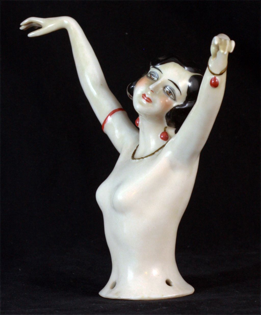 Antique German Large Half Doll Pin Cushion c1920 Antique German Large Half Doll Pin Cushion c1920