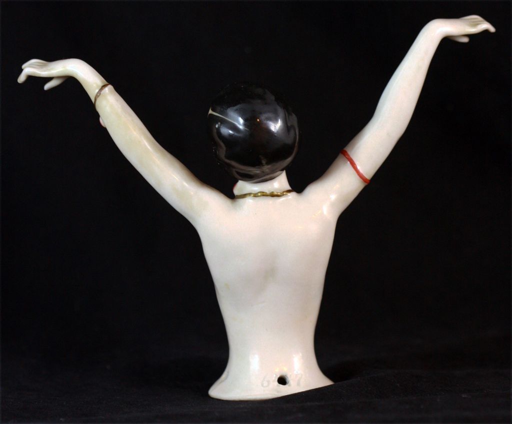 Antique German Large Half Doll Pin Cushion c1920 Antique German Large Half Doll Pin Cushion c1920
