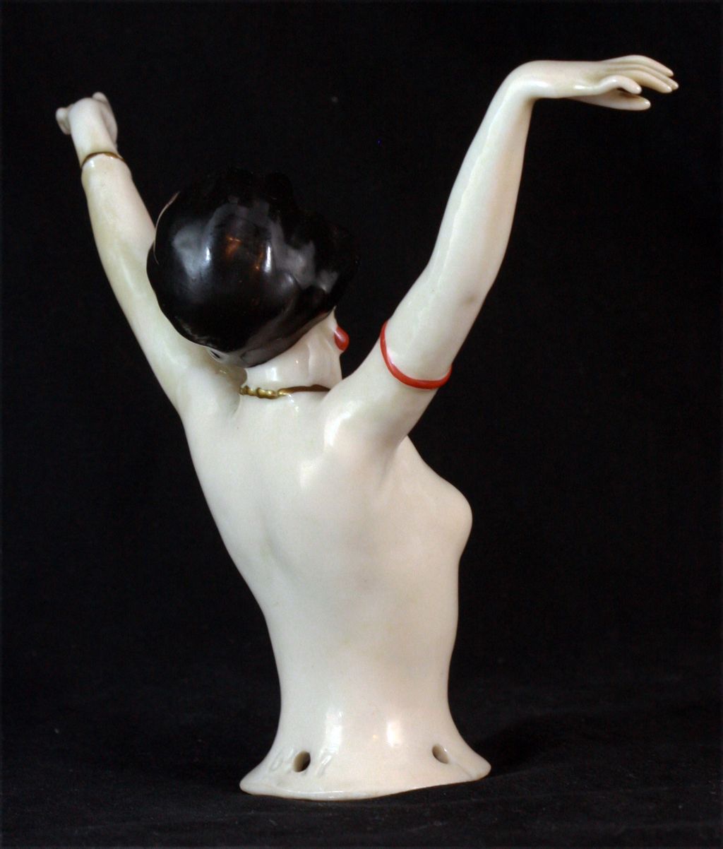 Antique German Large Half Doll Pin Cushion c1920 Antique German Large Half Doll Pin Cushion c1920