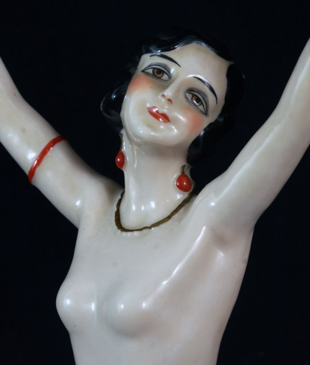 Antique German Large Half Doll Pin Cushion c1920 Antique German Large Half Doll Pin Cushion c1920