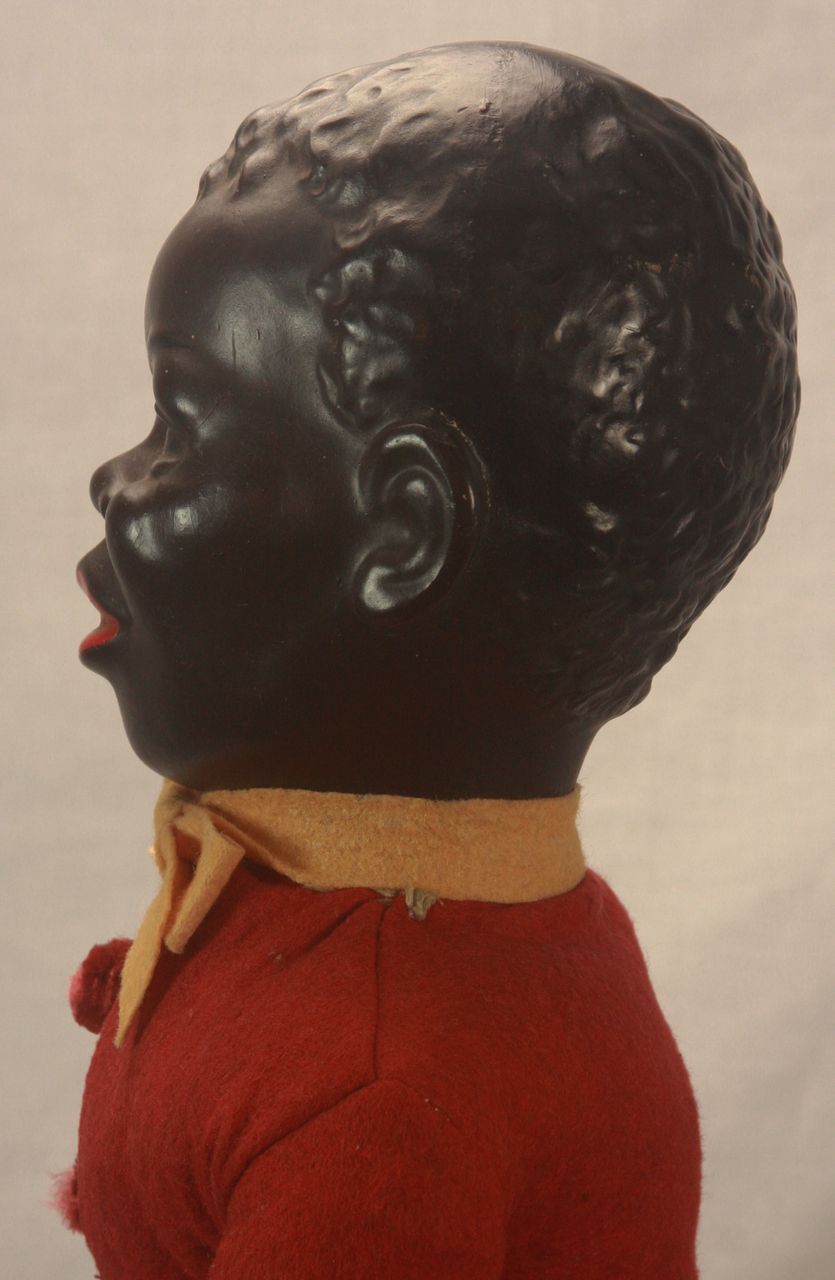 Antique German Composition Black Character Doll c1920 Antique German Composition Black Character Doll c1920