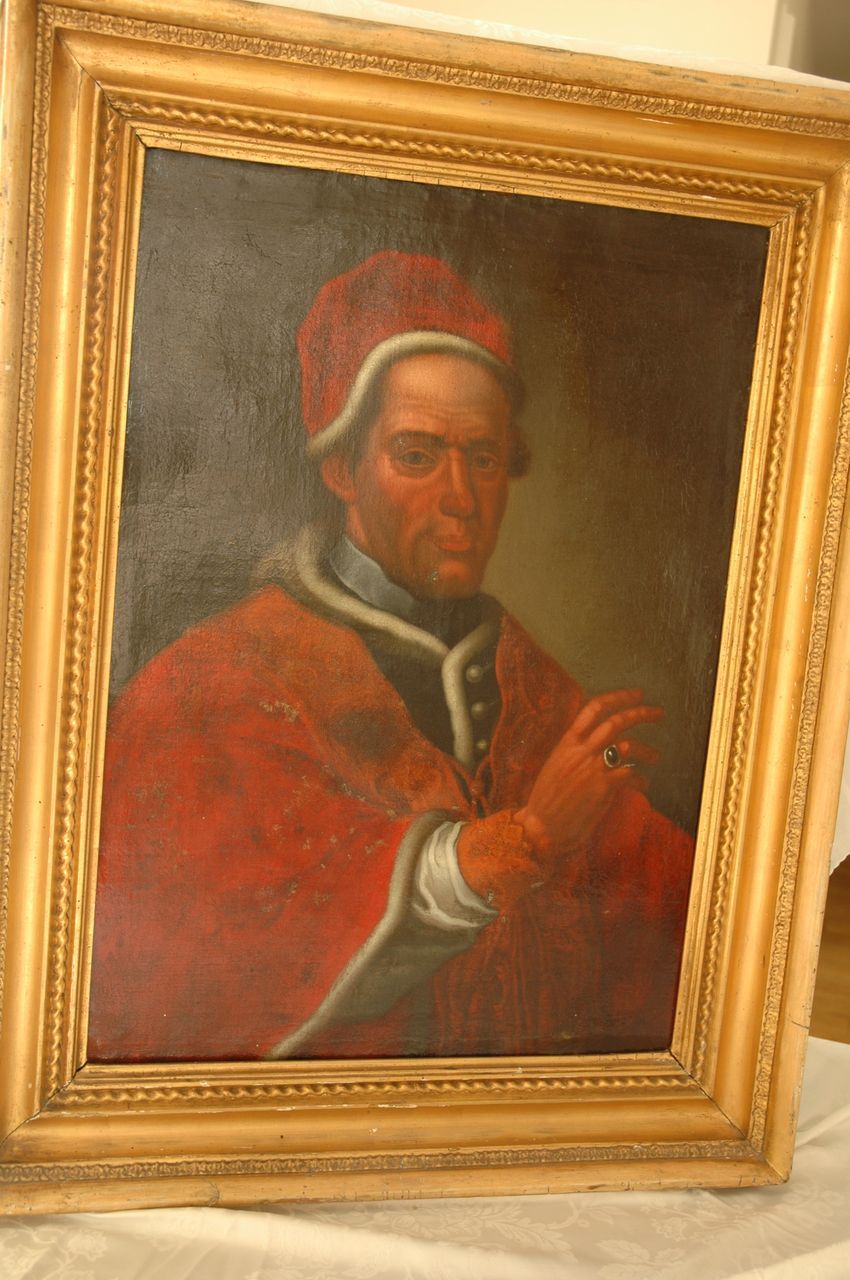 Oil on Canvas - Rectory Portrait of Cardinal, mid-1800s, French or Italian Oil on Canvas - Rectory Portrait of Cardinal, mid-1800s, French or Italian