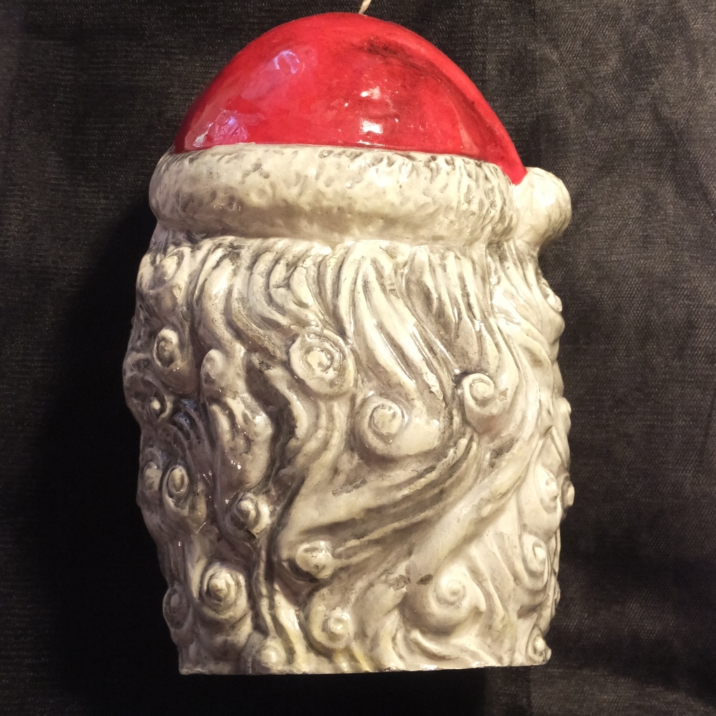 Vintage Santa Christmas Candle with Wonderful Coloring Vintage Santa Christmas Candle with Wonderful Coloring