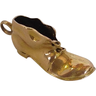 gold shoe strap