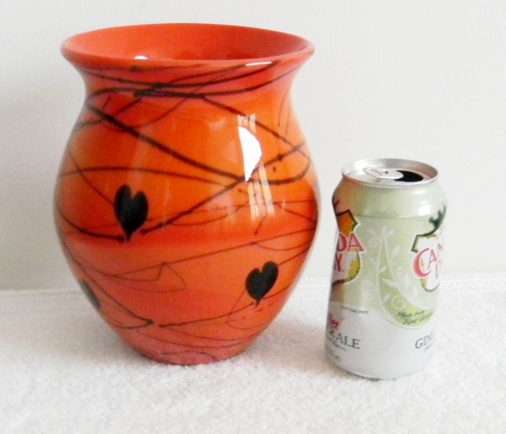 Fenton art glass hanging heart vase - marked Fenton art glass hanging heart vase - marked
