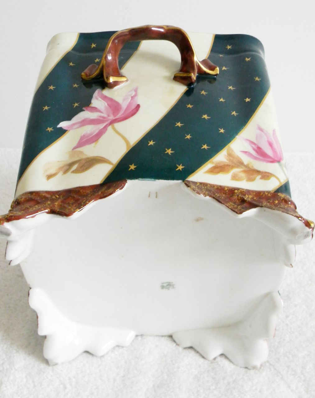 Sazerat Limoges RARE jardiniere with floral designs - circa 1890s Sazerat Limoges RARE jardiniere with floral designs - circa 1890s