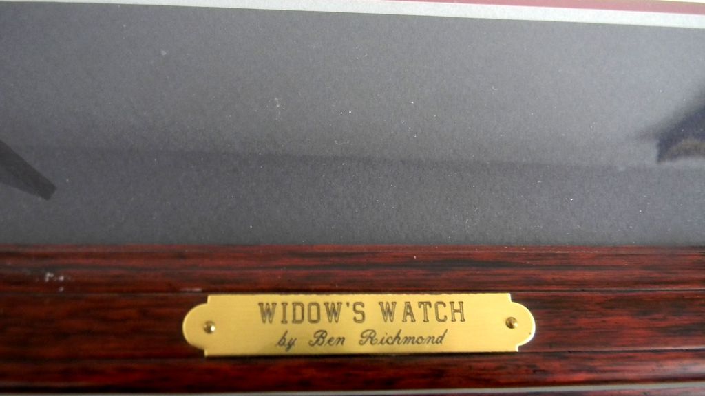 Ben Richmond fine art artist proof print - Widows Watch - framed - Ben Richmond fine art artist proof print - Widows Watch - framed -