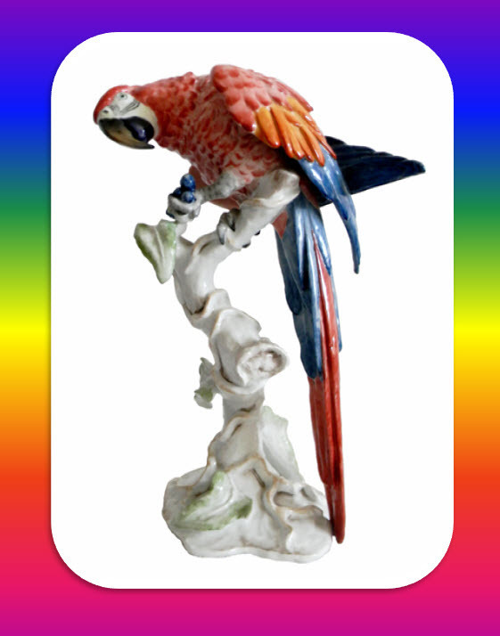Rosenthal Germany porcelain parrot figurine Rosenthal Germany porcelain parrot figurine