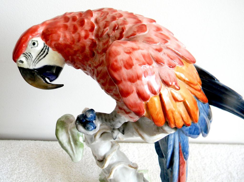 Rosenthal Germany porcelain parrot figurine Rosenthal Germany porcelain parrot figurine