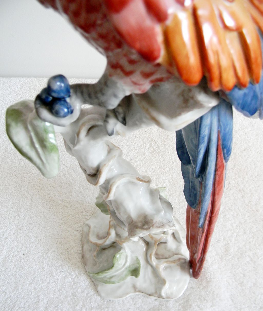 Rosenthal Germany porcelain parrot figurine Rosenthal Germany porcelain parrot figurine