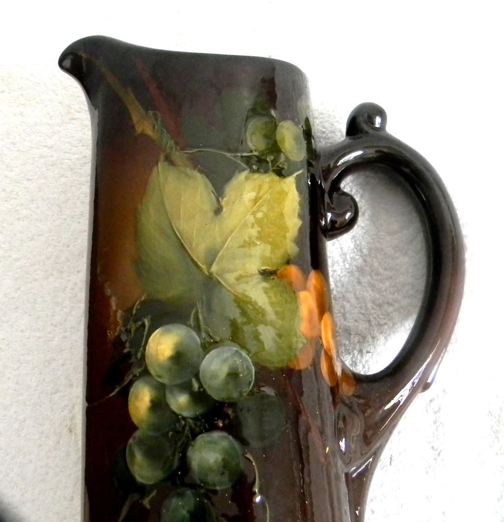 Roseville Royal Rozane Ware large pitcher - artist signed Roseville Royal Rozane Ware large pitcher - artist signed