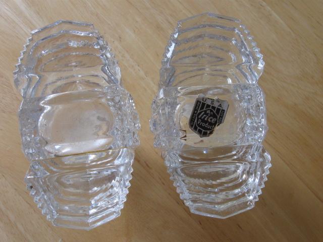 Irice USA Imperial glass perfume bottles with sunflowers stoppers Irice USA Imperial glass perfume bottles with sunflowers stoppers