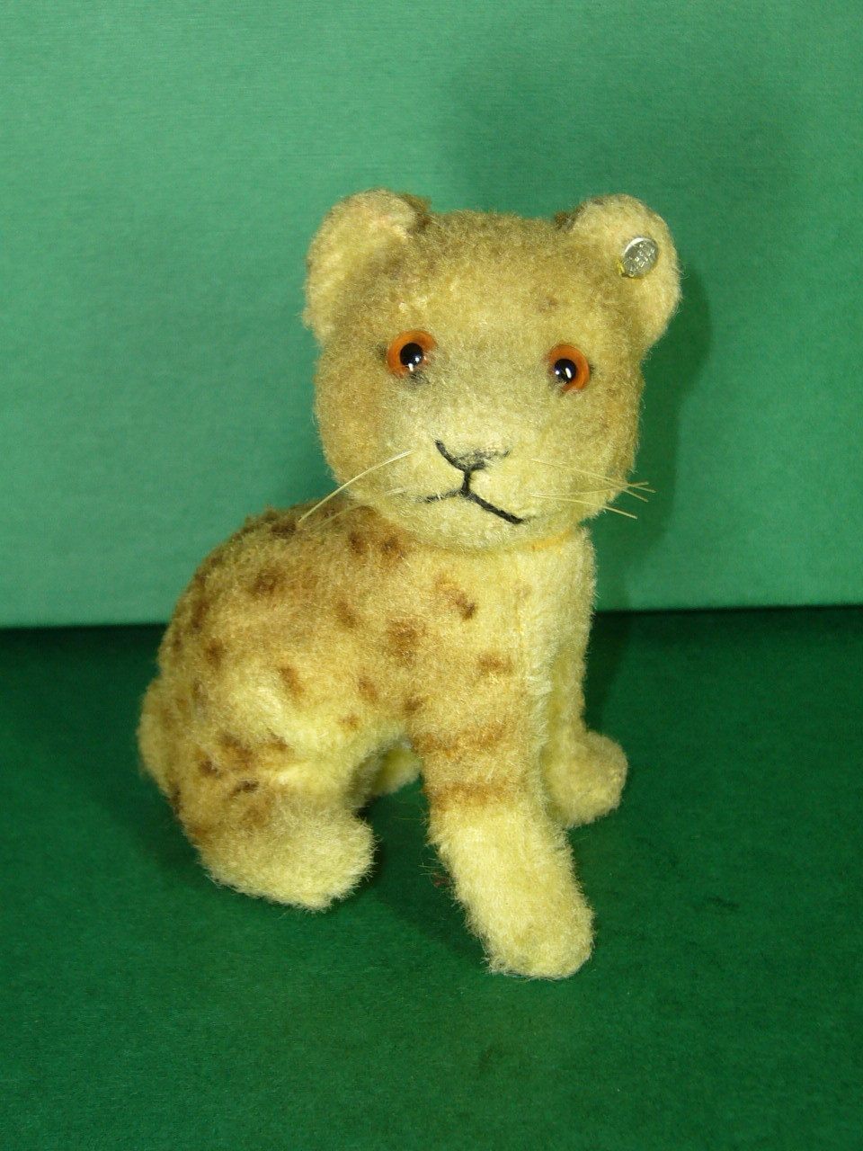 Rare Steiff Plush Wool Lion 1950-54 w ID ex con Rare Steiff Plush Wool Lion 1950-54 w ID ex con