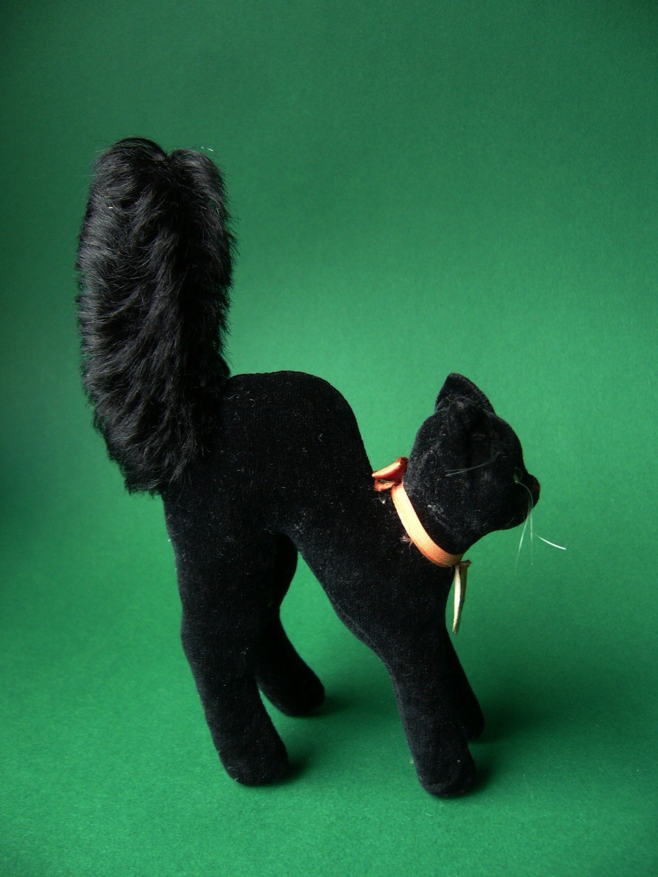 Rare Steiff Black Tom Cat 1950s w ID ex con Rare Steiff Black Tom Cat 1950s w ID ex con
