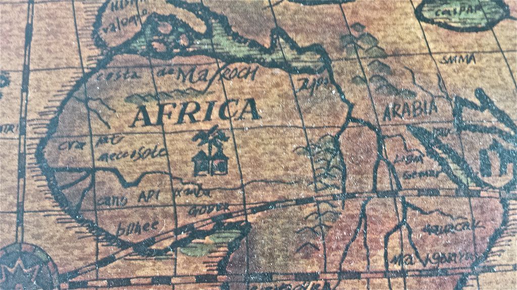 Vintage Wooden Map Jewelry Box Vintage Wooden Map Jewelry Box