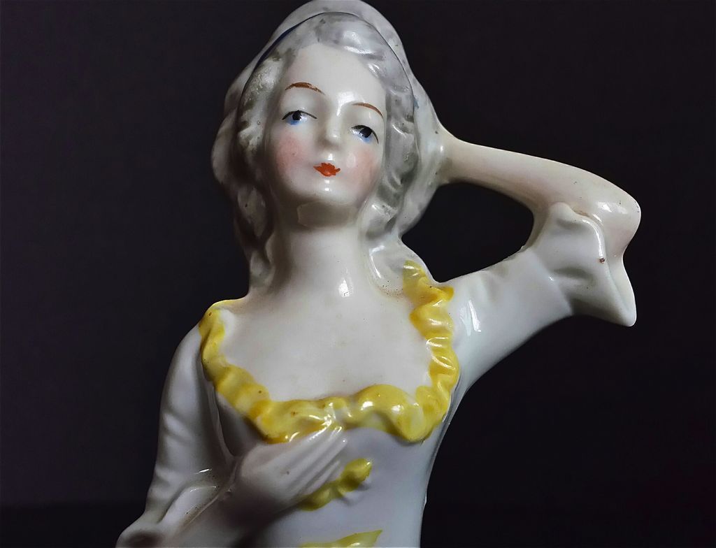 German Porcelain Half Doll German Porcelain Half Doll