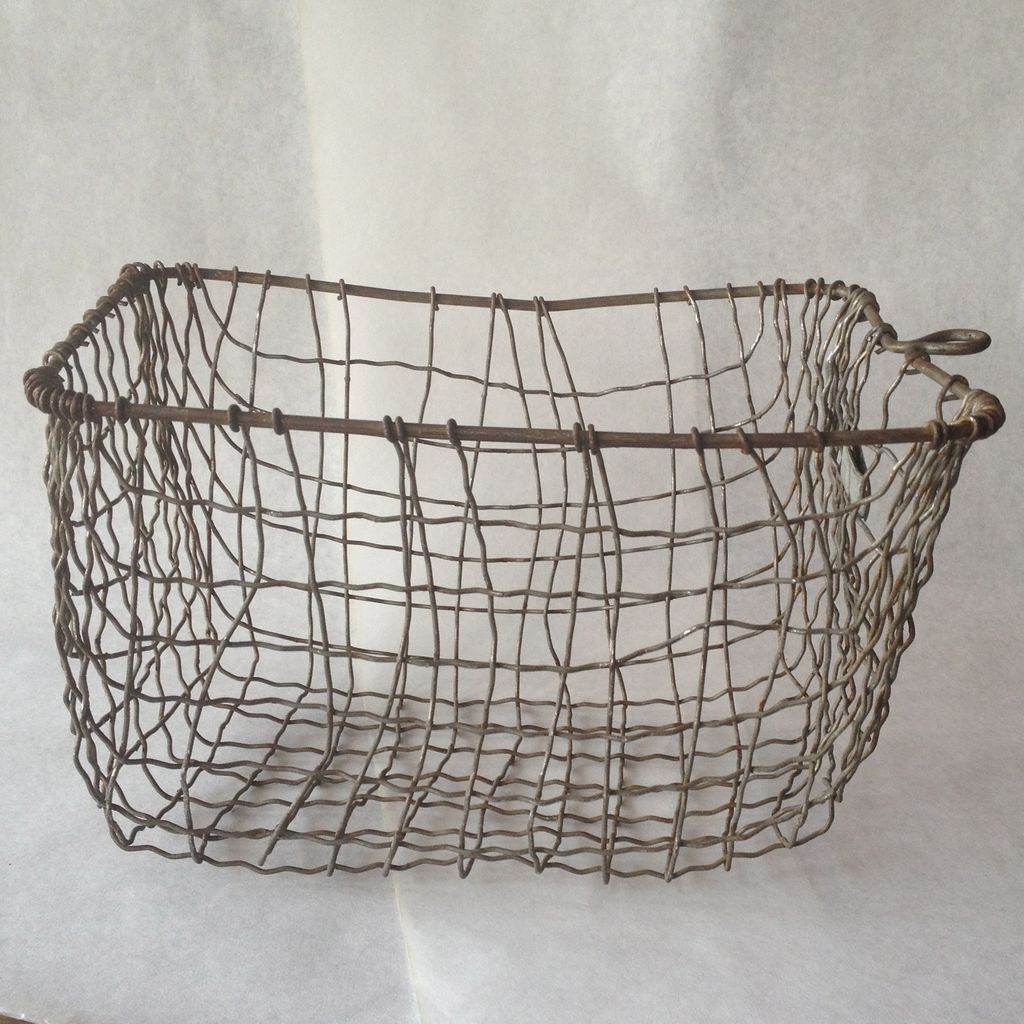 Metal Wire Storage Basket From Paulcorrieinteriorshome On Ruby Lane