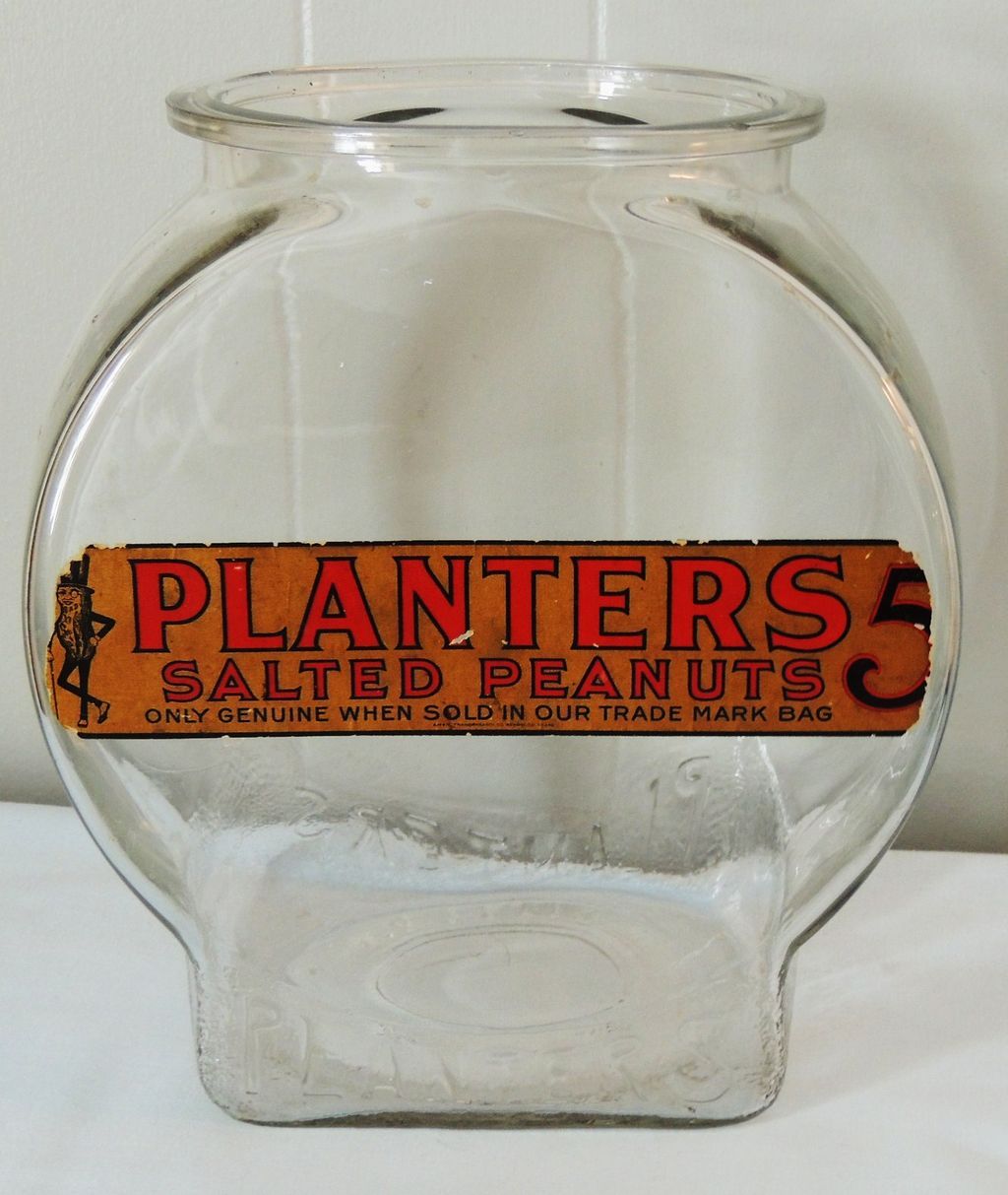 Planters Salted Peanuts Store Display Jar from