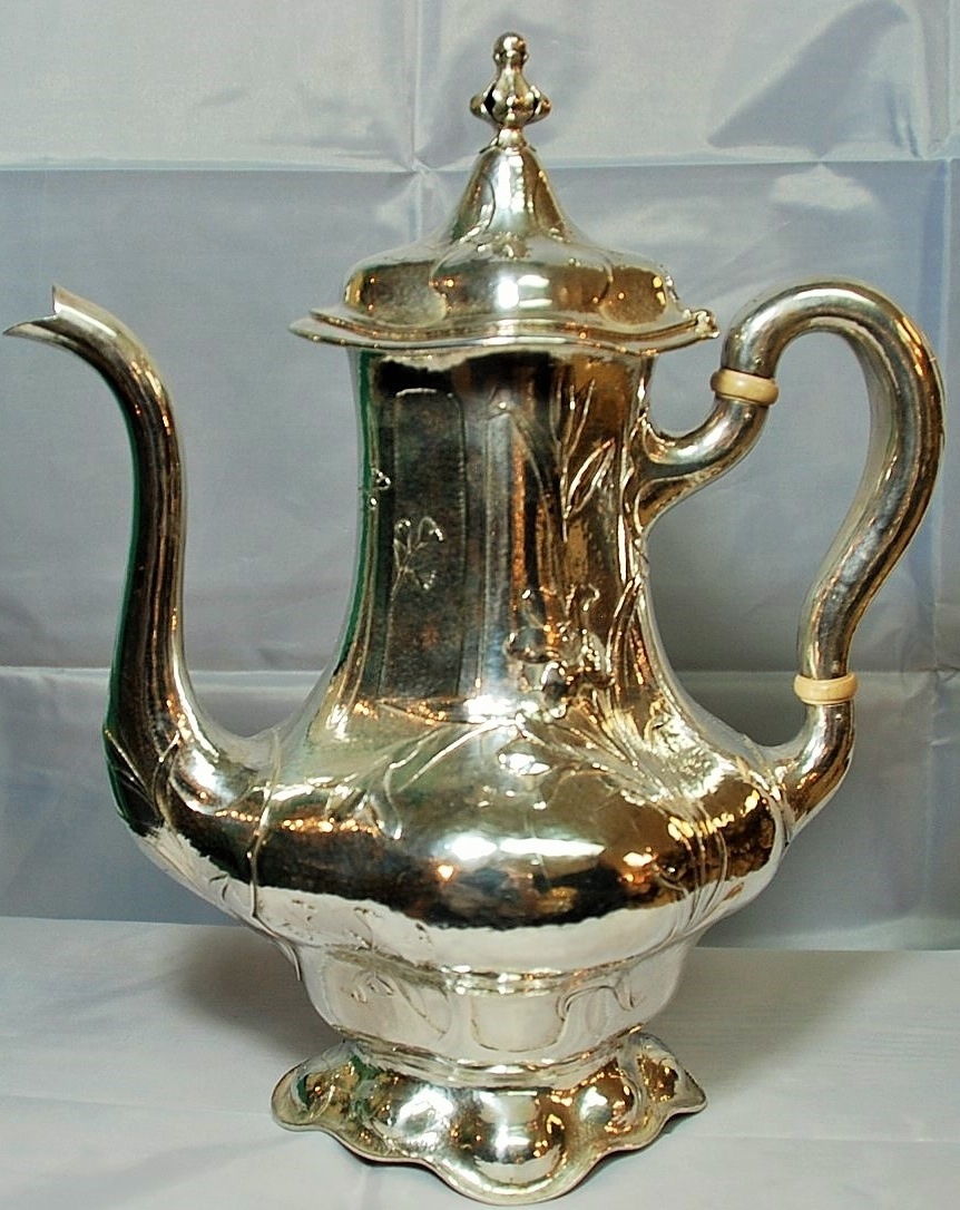 GORHAM Martele silver 7 Piece tea coffee service with matching tray from classicsilver on Ruby Lane