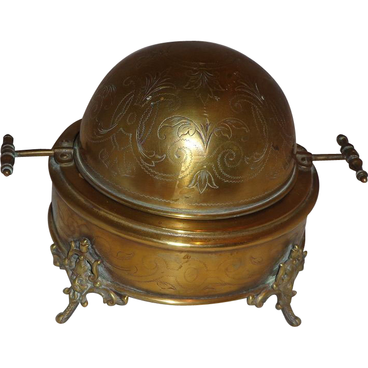 Very Rare Antique Gargoyle Butter Dish Victorian Gothic Aesthetic from