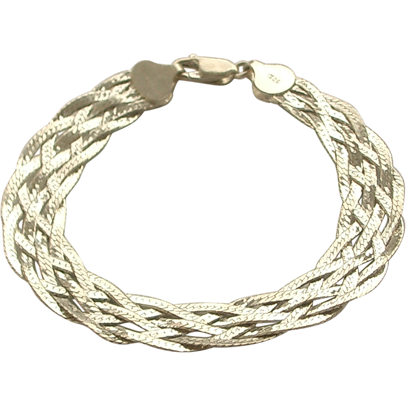 Sterling Silver Braided Weave Bracelet