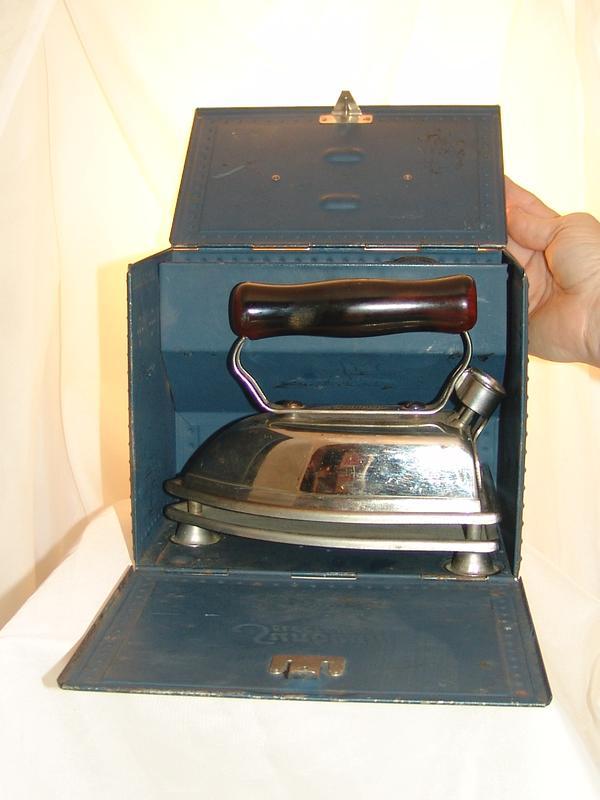 Circa 1925 Sunbeam Electric Iron in Original Metal Fire Proof Case The Iron of Irons CAT. No. 802 Circa 1925 Sunbeam Electric Iron in Original Metal Fire Proof Case The Iron of Irons CAT. No. 802