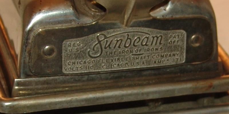 Circa 1925 Sunbeam Electric Iron in Original Metal Fire Proof Case The Iron of Irons CAT. No. 802 Circa 1925 Sunbeam Electric Iron in Original Metal Fire Proof Case The Iron of Irons CAT. No. 802