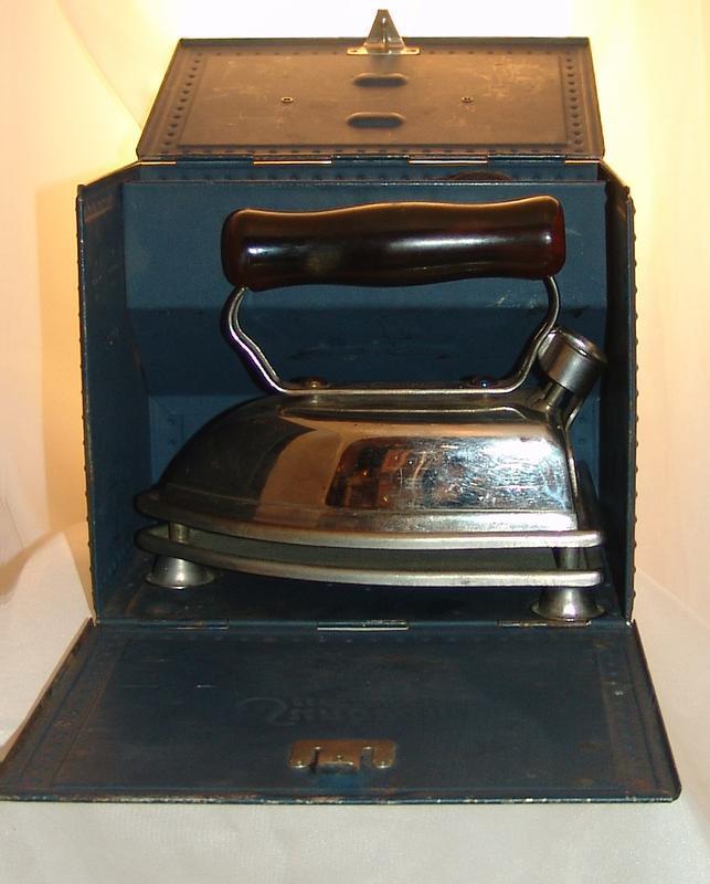 Circa 1925 Sunbeam Electric Iron in Original Metal Fire Proof Case The Iron of Irons CAT. No. 802 Circa 1925 Sunbeam Electric Iron in Original Metal Fire Proof Case The Iron of Irons CAT. No. 802