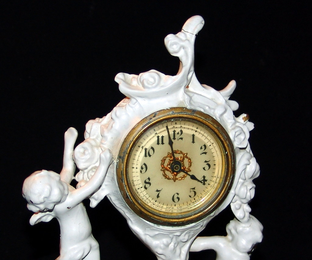 Antique & Shabby Chic Charming circa: 1888-1894 Novelty Timepiece Western Mfg Co LaSalle Ill USA Cherubs Clock Antique & Shabby Chic Charming circa: 1888-1894 Novelty Timepiece Western Mfg Co LaSalle Ill USA Cherubs Clock
