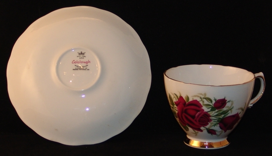Vintage Colclough Bone China Rose Cup & Saucer Made in England Vintage Colclough Bone China Rose Cup & Saucer Made in England