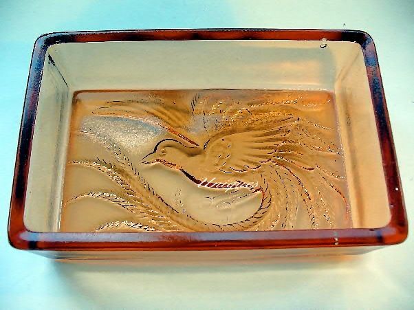 Tiara Exclusives Glass Coral Empress Jewel Box 1983 Exotic Bird Tiara Exclusives Glass Coral Empress Jewel Box 1983 Exotic Bird