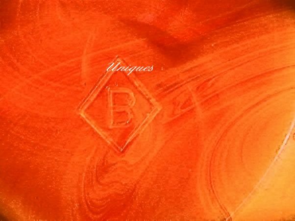 Boyd Glass Amberina Orange Slag Glass Heart Trinket Box Marked Boyds Boyd Glass Amberina Orange Slag Glass Heart Trinket Box Marked Boyds