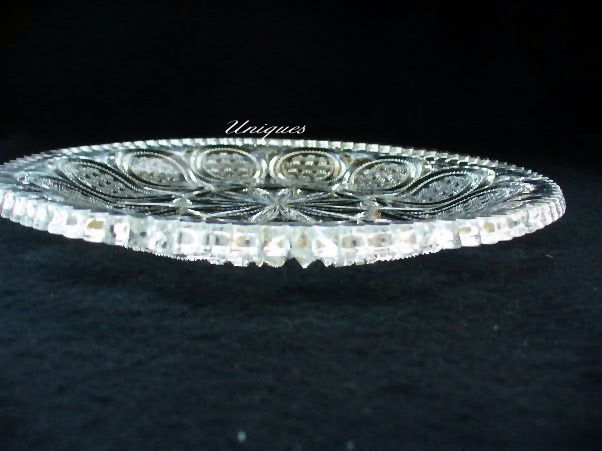 Early American Pattern Glass Heisey Glass Fancy Loop No. 1205 8 1/2" Dish Early American Pattern Glass Heisey Glass Fancy Loop No. 1205 8 1/2" Dish